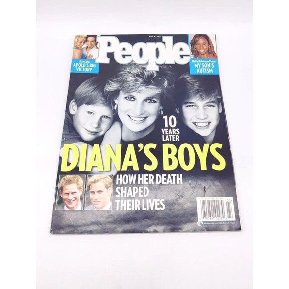 People Magazine Diana's Boys June 2007 Prince William Harry How Her Death Shaped - Picture 1 of 4